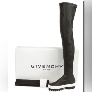 GIVENCHY OVER THE KNEE PLATFORM SNEAKER BOOT 37